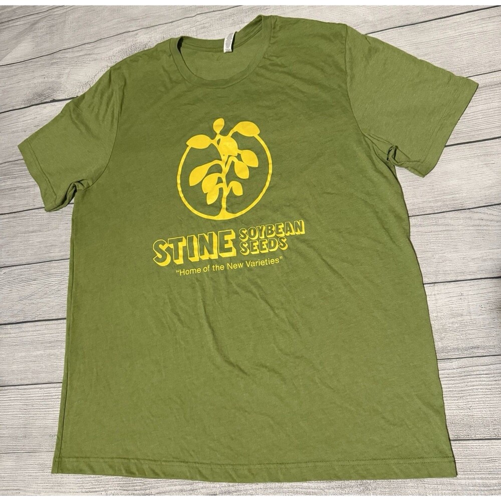 Stine Soybeans Shirt Size 2XL XXL Stine Has Yields Green Rare HTF